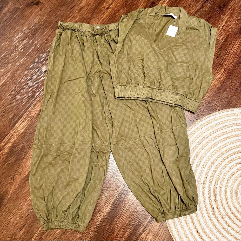 Free People Olive Green Casual Pants